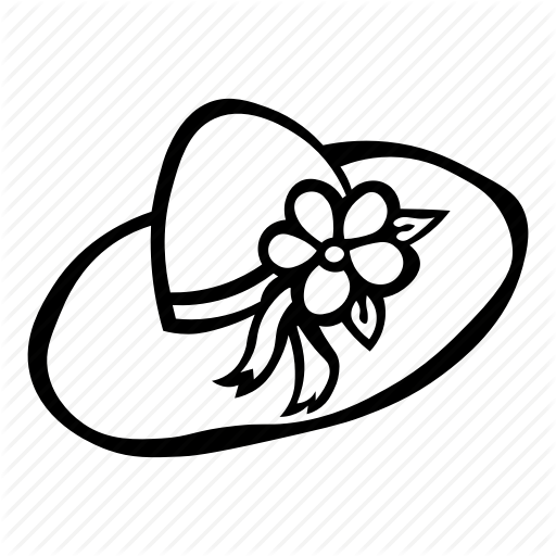 512x512 fashion, flower, girl hat, hat, ribbon, summer, sun hat icon - Sun Hat Drawing