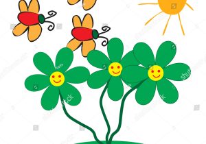 300x210 Kids Drawings Of Flowers Flowers For Kids Drawing Flower Drawing - Sun Kids Drawing