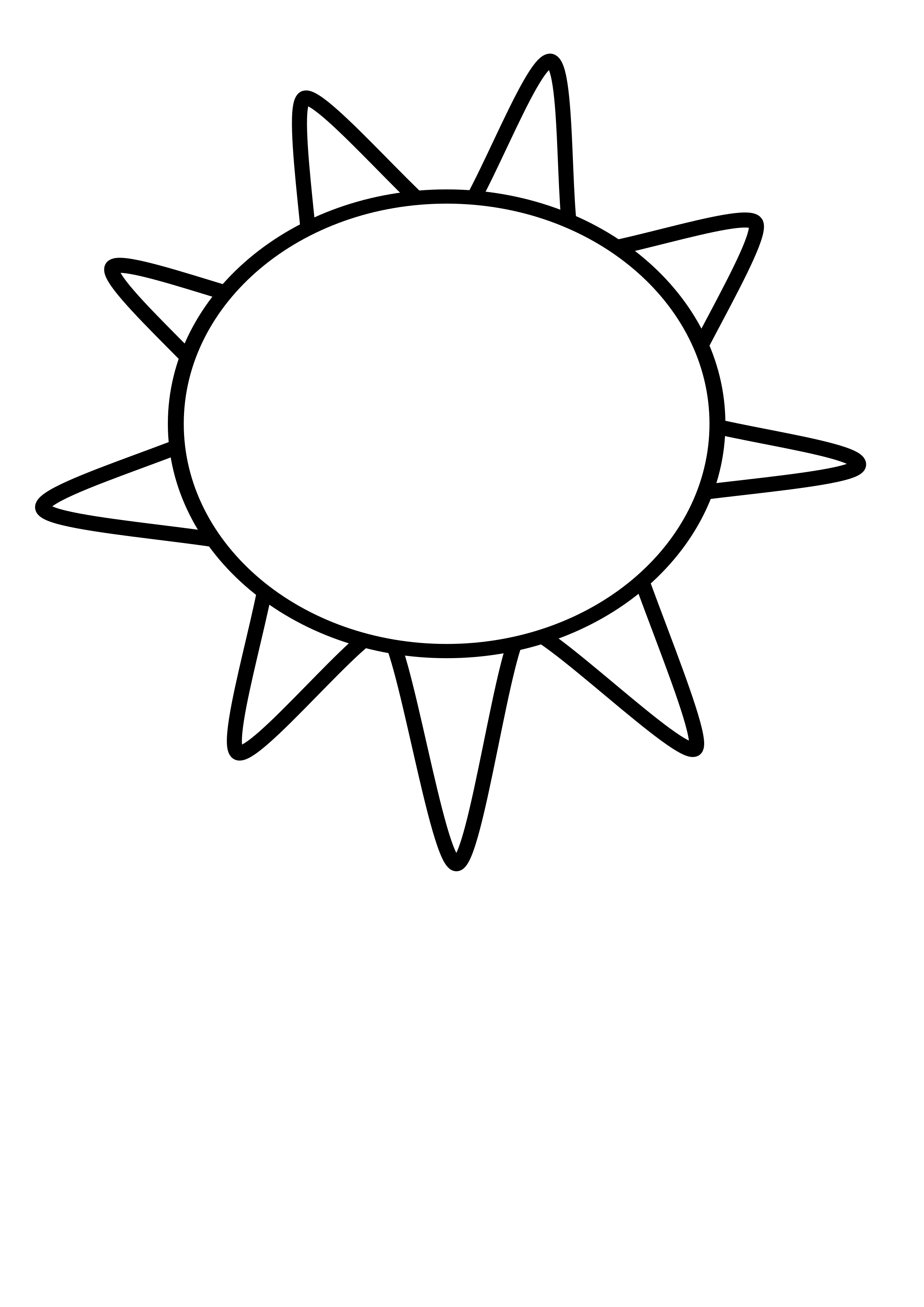 2400x3394 Sun Line Clip Art Freeuse Library - Sun Line Drawing