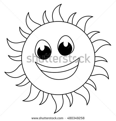 Sun Outline Drawing at PaintingValley.com | Explore collection of Sun ...