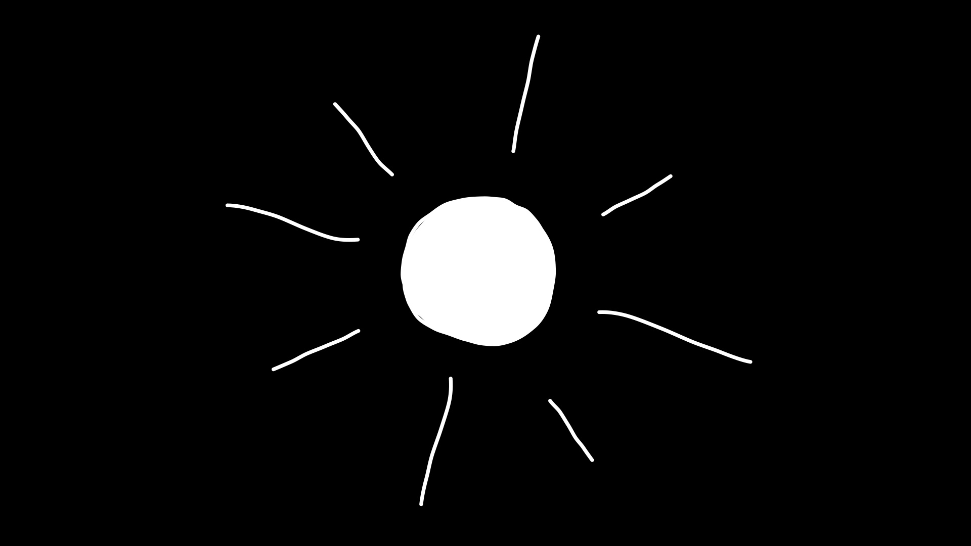 1920x1080 The Sun Outline Drawing Cartoon Stock Footage - Sun Outline Drawing