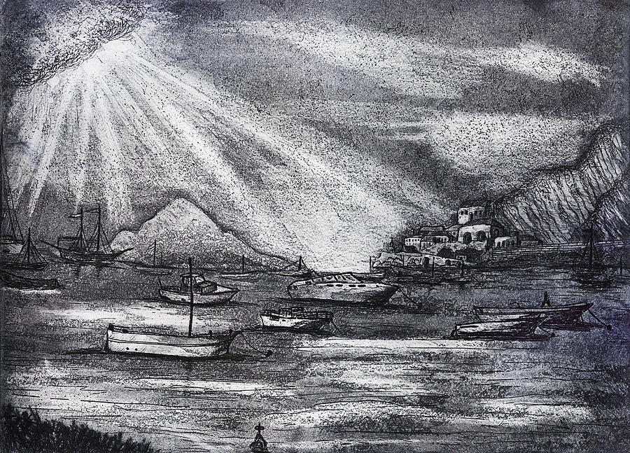 900x647 sun rays drawing - Sun Rays Drawing