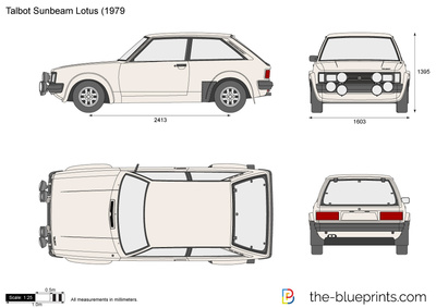 400x283 Talbot Sunbeam Lotus Vector Drawing - Sunbeam Drawing