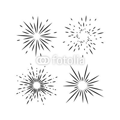 400x400 light rays, sunburst and rays of sun design elements, linear - Sunburst Drawing