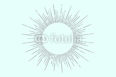 400x267 light rays, sunburst and rays of sun linear drawing vintage - Sunburst Drawing