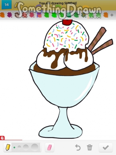 392x522  - Sundae Drawing