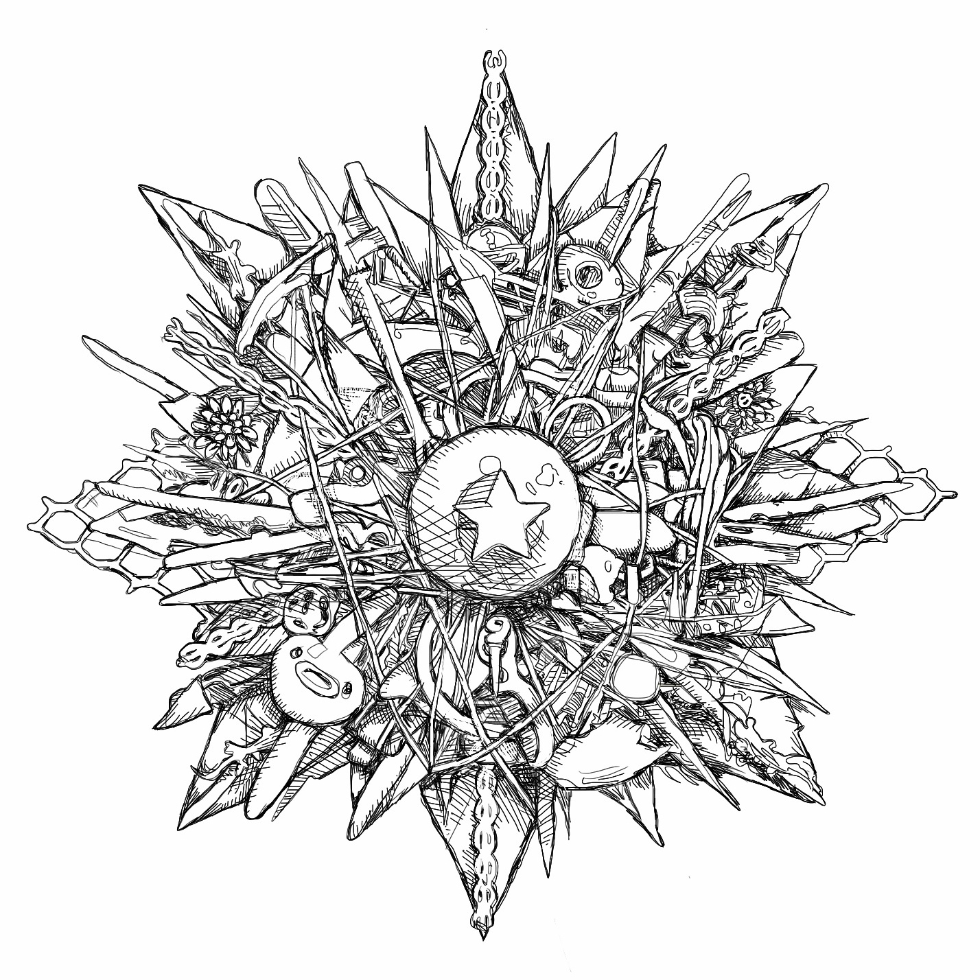 1428x1428 Sunday Morning - Sunday Drawing