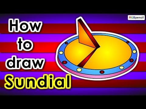 480x360 How To Draw Sundial Step - Sundial Drawing