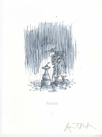 410x550 sundial' quentin blake - Sundial Drawing