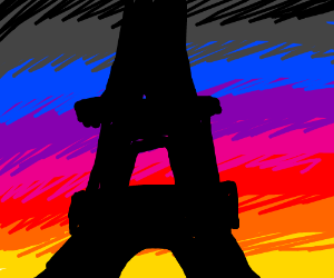300x250 Paris - Sundown Drawing
