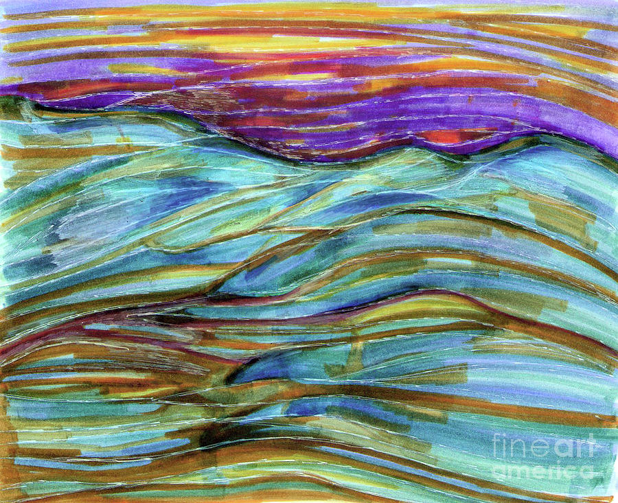 900x733 Sundown Drawing - Sundown Drawing