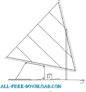281x300 sunfish sailboat free vector in open office drawing - Sunfish Drawing