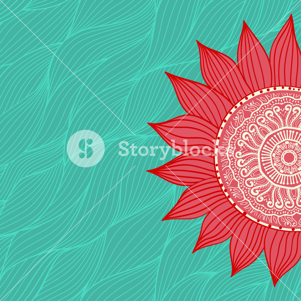 1000x1000 Sunflower Drawing On White With Lace Ornament Decor Royalty Free - Sunflower Drawing Images Free