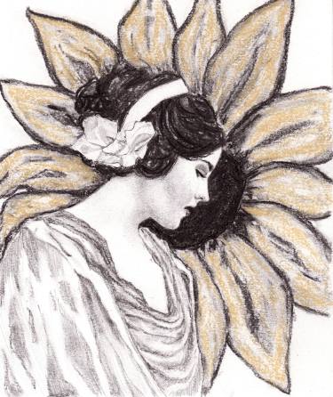 375x446 Sunflower Drawing - Sunflower Drawing Pictures