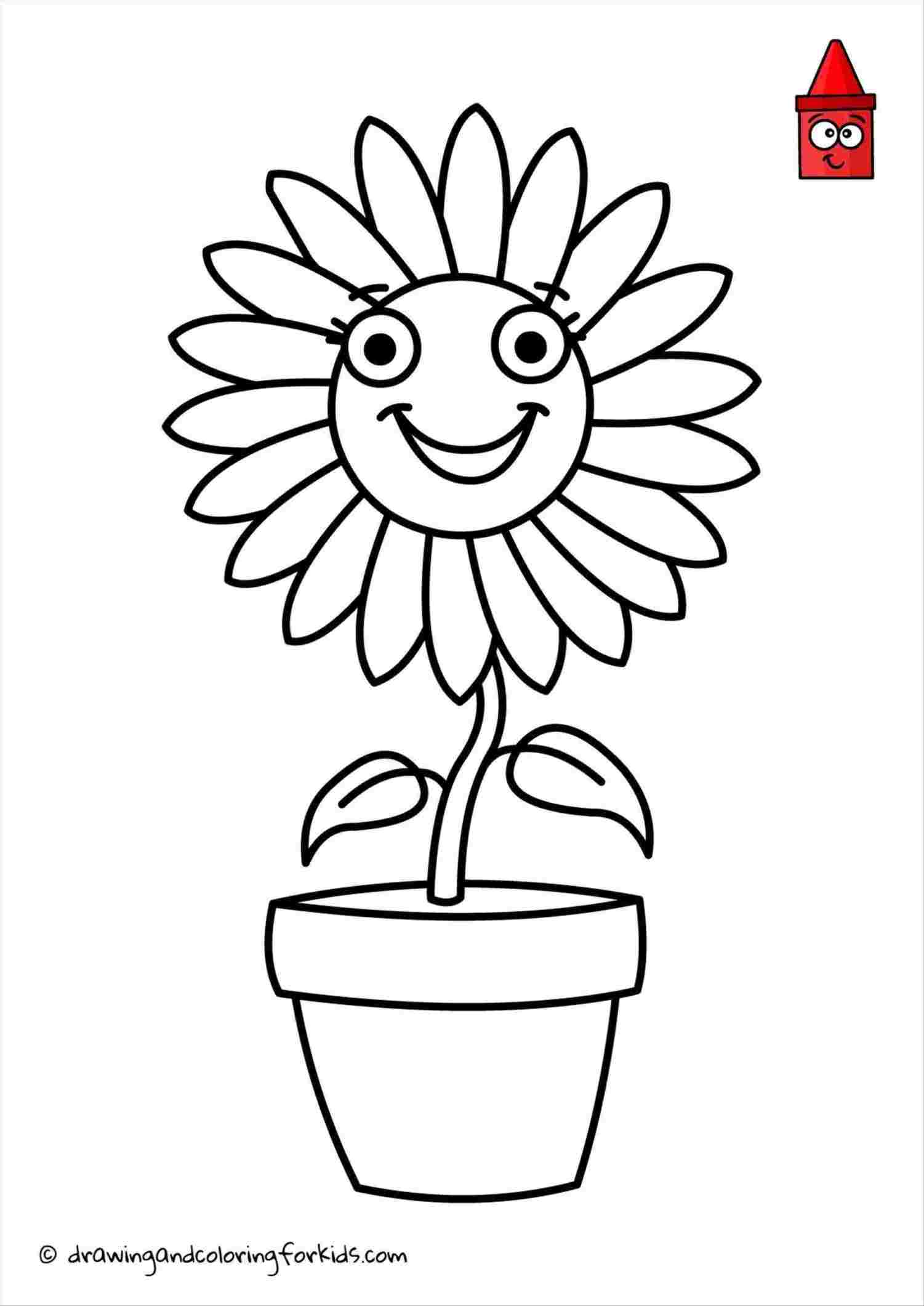 1501x2121 Sunflower Drawing Easy Step - Sunflower Drawing Step By Step