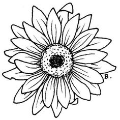 236x236 Best Sunflower Clipart Images Stencils, Cowboy Hats, Butterfly - Sunflower Drawing Template