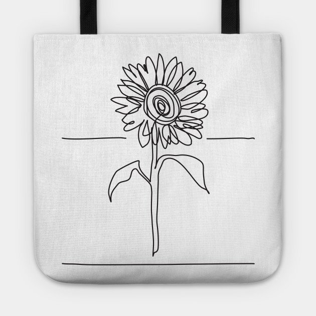 630x630 Sunflower Line Drawing - Sunflower Line Drawing