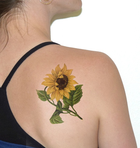 Sunflower Tattoo Designs For Women