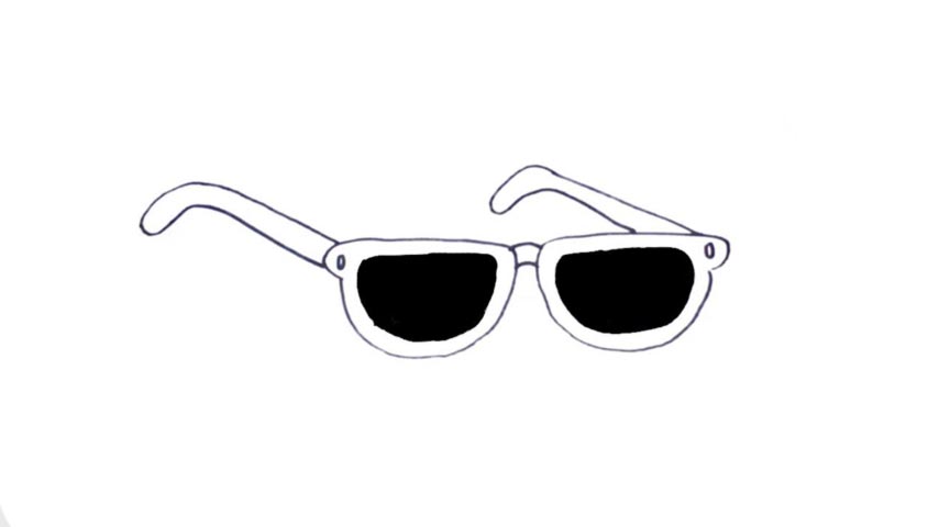 854x480 how to draw sunglasses - Sunglasses Drawing