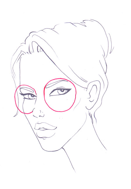 450x652 how to draw sunglasses i draw fashion - Sunglasses Drawing