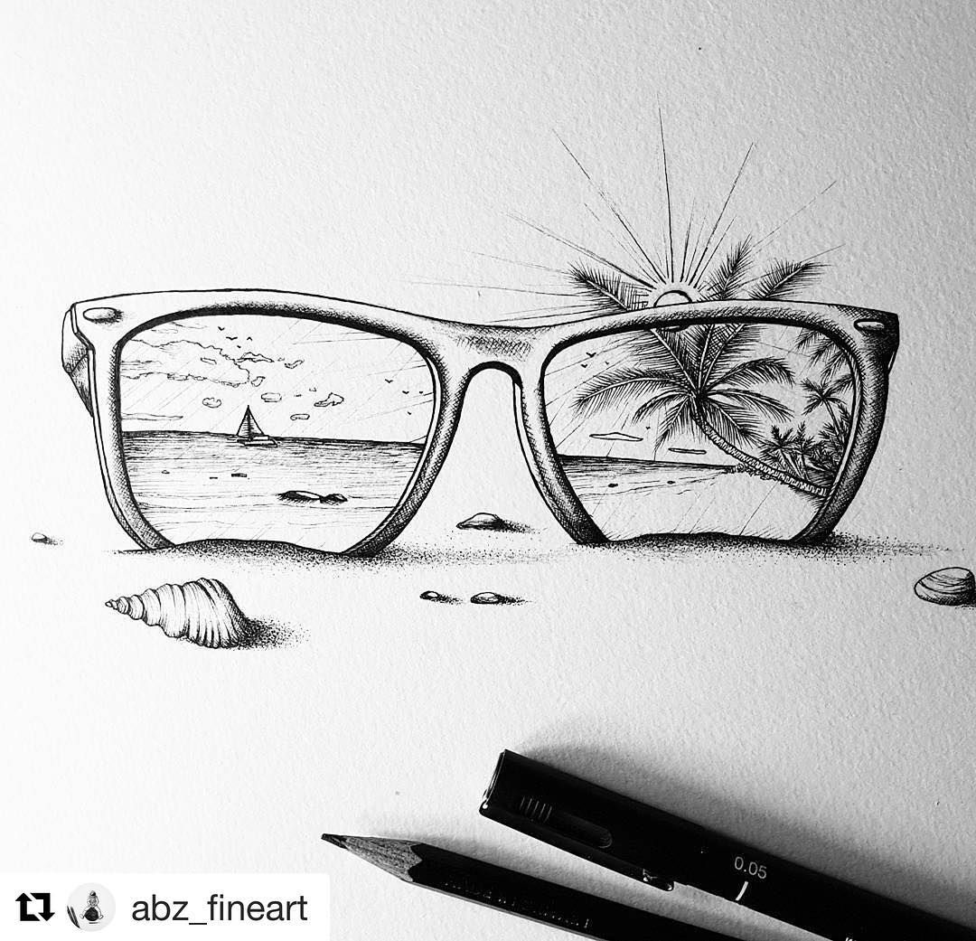 1080x1041 Summer Specs - Sunglasses Drawing