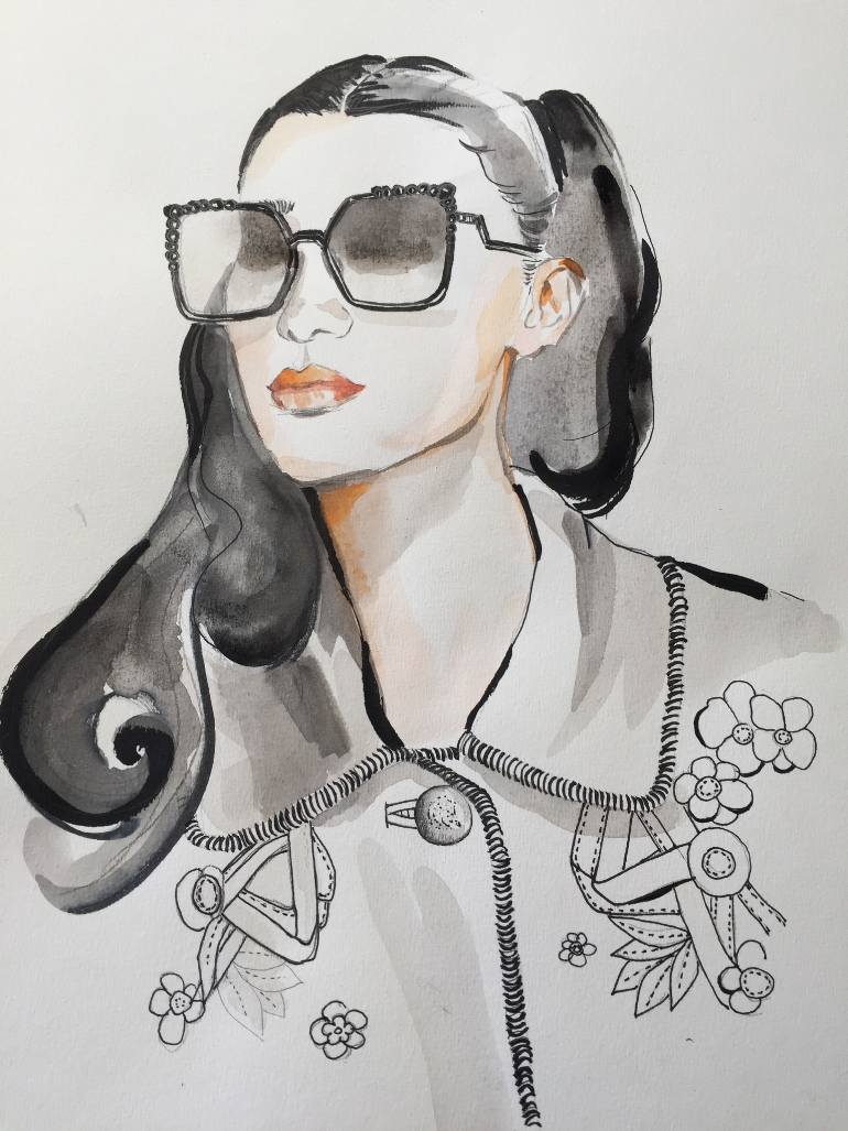 770x1027 sunglasses drawing - Sunglasses Drawing