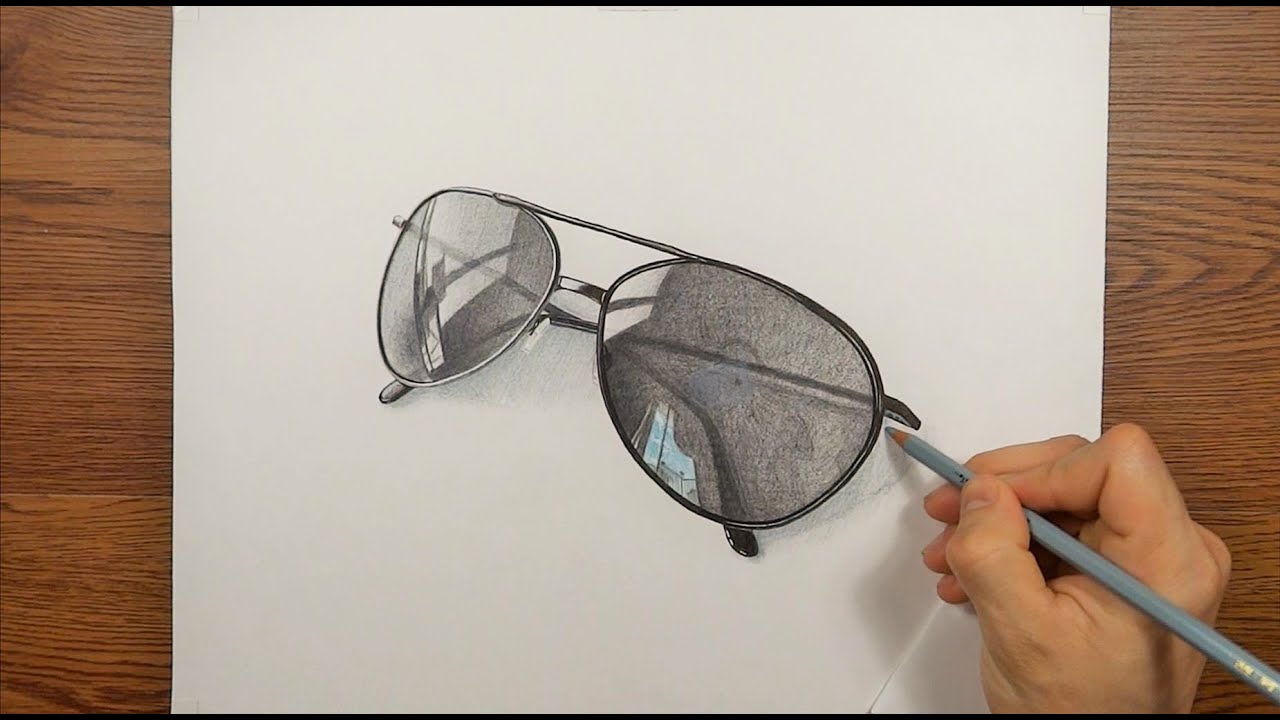 1280x720 drawing time lapse my sunglasses art - Sunglasses Drawing