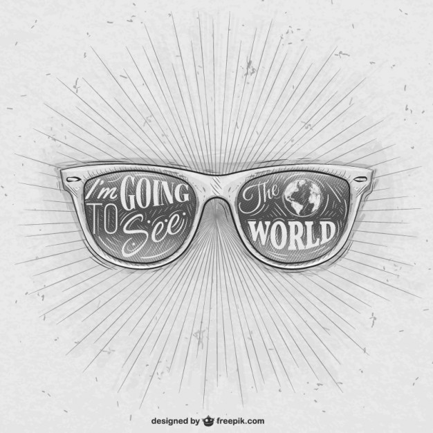 626x626 hand drawn retro sunglasses vector free download - Sunglasses Drawing