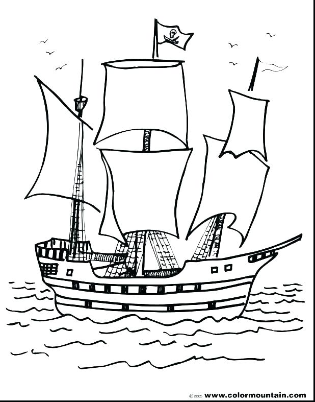618x787 Pirate Ship Coloring - Sunken Pirate Ship Drawing