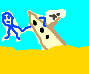 300x250 Ocean Floor, Sunken Pirate Ship, Giant Squid Drawing - Sunken Pirate Ship Drawing