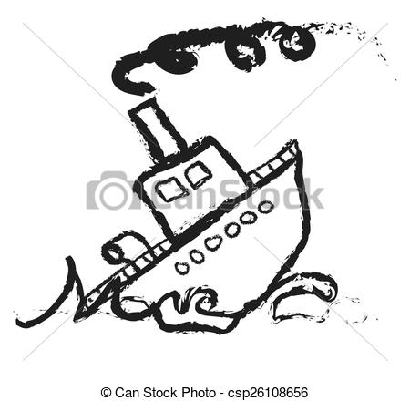 450x440 sinking ship stock illustration images sinking ship - Sunken Ship Drawing