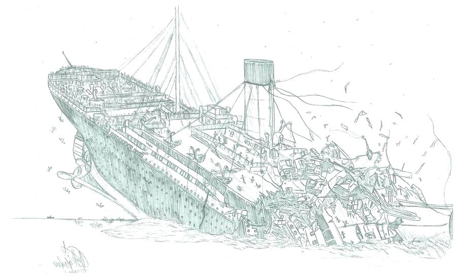 Ship Wreck Underwater Coloring Pages Photo Album