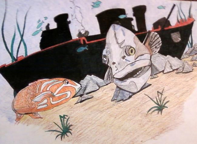 650x475 sunken ship drawing - Sunken Ship Drawing