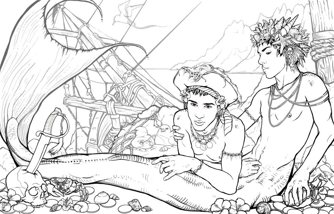 1115x717 pics of sunken ship coloring page - Sunken Ship Drawing