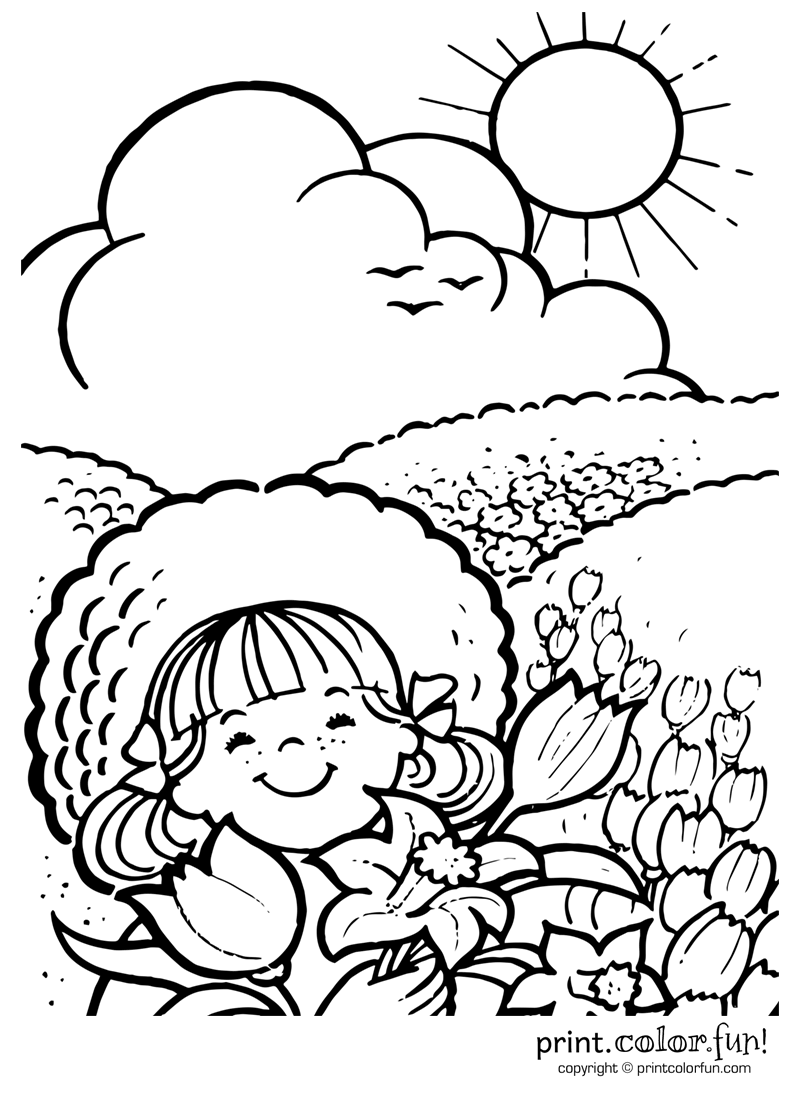 800x1100 enjoying a sunny day coloring page - Sunny Day Drawing