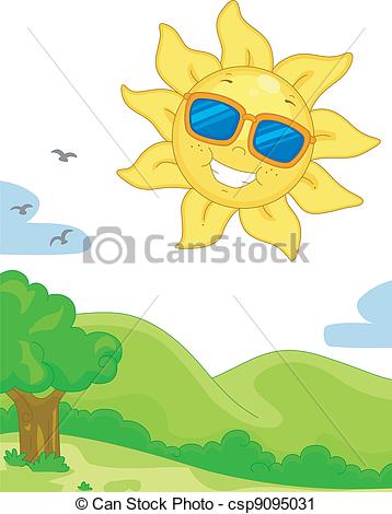 358x470 illustration featuring a sunny day - Sunny Day Drawing