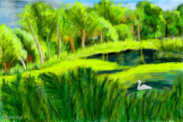 750x500 a sunny day in reed a landscape speedpaint drawing - Sunny Day Drawing