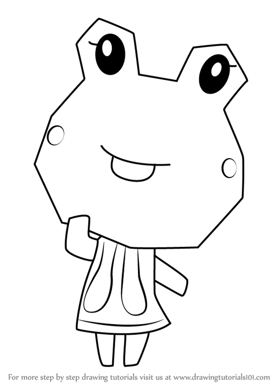 566x800 learn how to draw sunny from animal crossing - Sunny Drawing