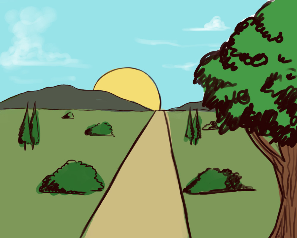 1000x800 How To Draw Your Own Sunrise Steps - Sunrise Drawing