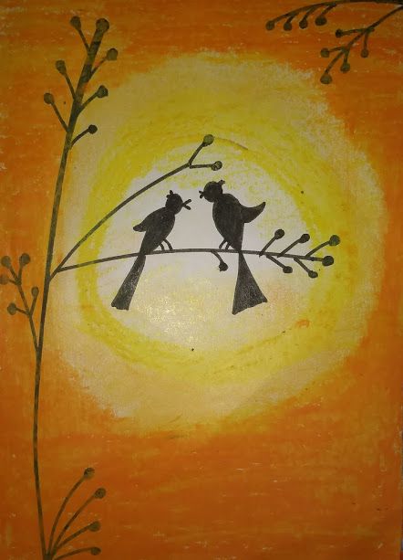 442x613 Sunrise Drawing Art Craft - Sunrise Drawing Images