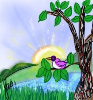 304x325 Sunrise Drawings - Sunrise Drawing Images