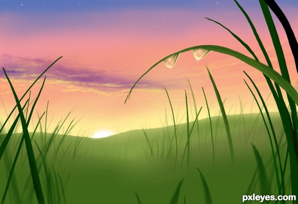 600x411 Sunrise Sunset Drawing Contest - Sunrise Drawing Images