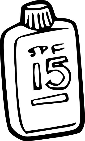 360x596 Sunscreen Outline Clip Art Free Vector In Open Office Drawing - Sunscreen Drawing
