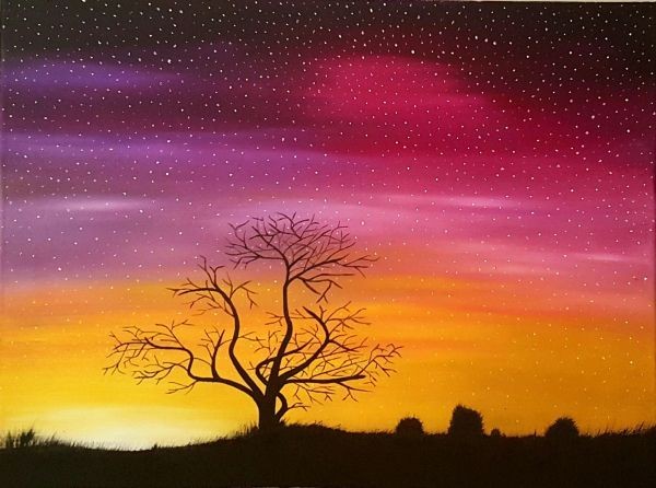 600x446 Sunset, Oil Painting, Original, Art, Canvas Price In Doha Qatar - Sunset Drawing