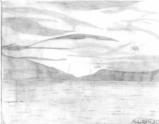 320x250 Request Black And White Sunset Drawing - Sunset Drawing Black And White