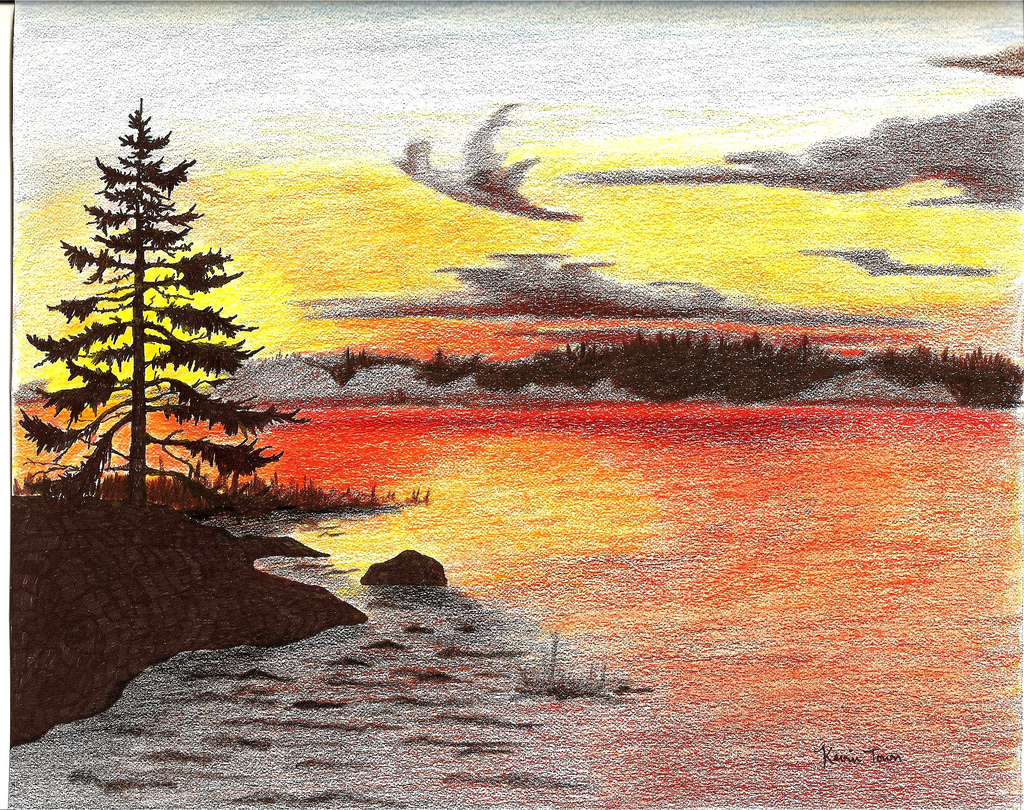 Sunset Drawings In Pencil at Explore collection of