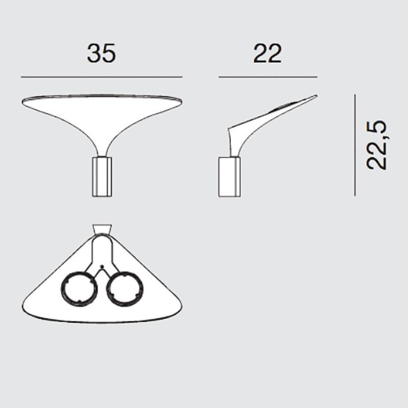800x800 Rotaliana Sunset W0 Led Wall Lamp Ambientedirect - Sunset Line Drawing
