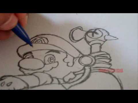 480x360 let's draw super mario sunshine! - Sunshine Drawing