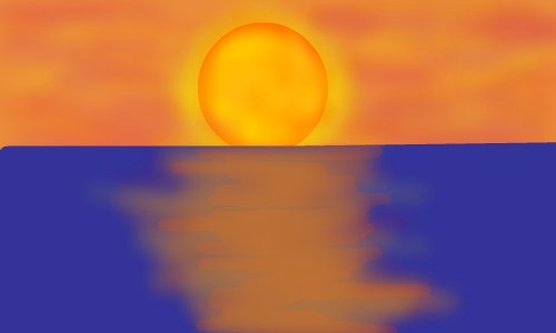 500x300 sunshine a landscape speedpaint drawing - Sunshine Drawing