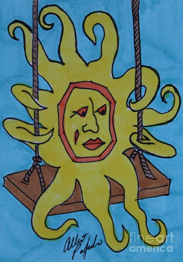 629x900 swinging sunshine drawing - Sunshine Drawing